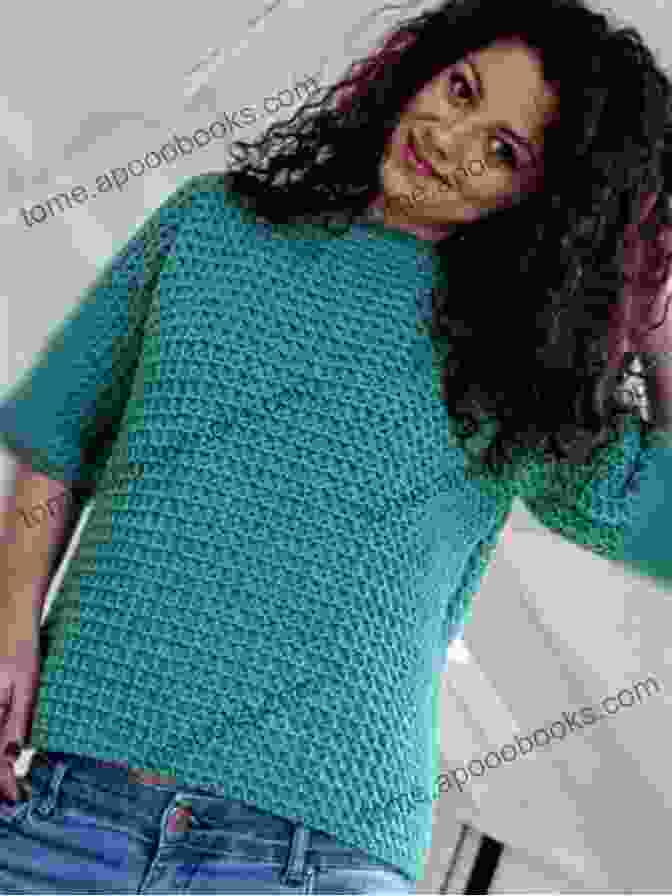 A Beautiful Twist Front Lace Crochet Motif Sweater Top Twist Front Lace Crochet Motif Sweater Top: A Seamless Create As You Go Modern Granny Square Pattern