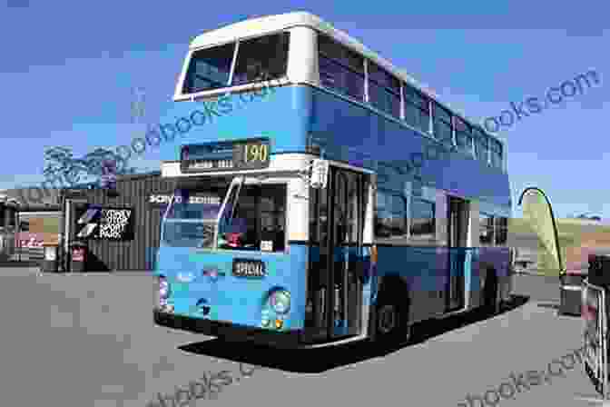 A Blue Single Decker Bus Of The 1970s Travels Down A Narrow Street In Edinburgh Edinburgh Buses Of The 1970s