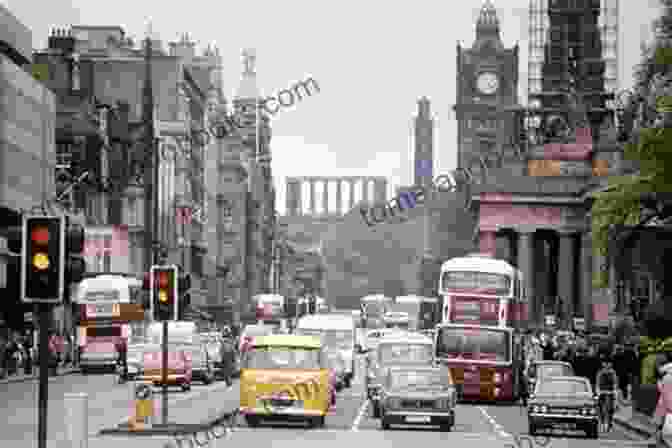 A Bus Traversing The Busy Streets Of Edinburgh In The 1970s Edinburgh Buses Of The 1970s