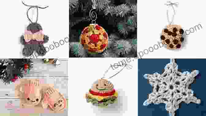 A Close Up Of Intricate, Crocheted Christmas Ornaments In Various Shapes And Sizes JPF Crochet Club Christmas Tree Decorations