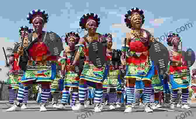 A Group Of Zulu Dancers Adorned In Vibrant Traditional Attire Out Of Africa: In Zulu Land (Tikku Travel Collection 1)