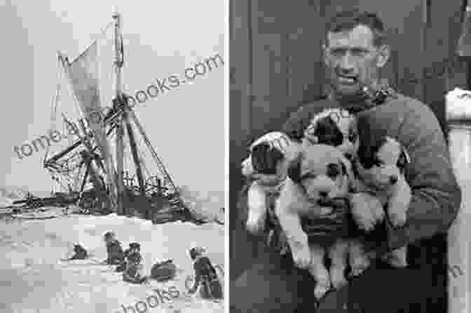 A Historical Photograph Of Polar Explorers Setting Out On A Sled Dog Expedition. Polar Regions (Earth S Final Frontiers)