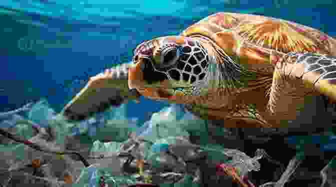 A Sea Turtle Entangled In Marine Debris, Highlighting The Threats They Face Sea Turtles Up Close B J Daniels