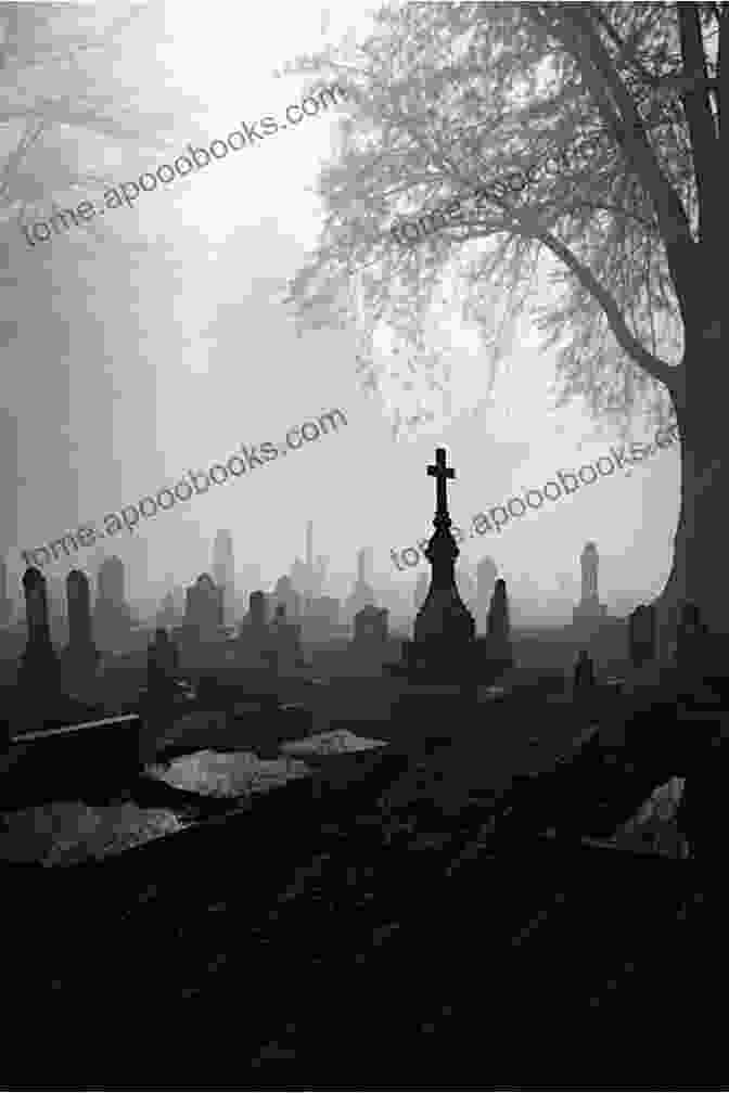 A Shadowy Figure Whistles Past An Old Graveyard, Surrounded By Eerie Mist And Crumbling Tombstones Whistling Past The Graveyard Susan Crandall