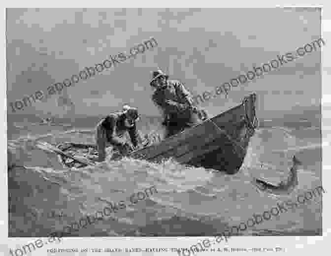 A Vintage Photograph Of A Fishing Boat On The Outer Banks, With Fishermen Casting Their Nets Into The Ocean Outer Banks Scenic Byway (Images Of America)