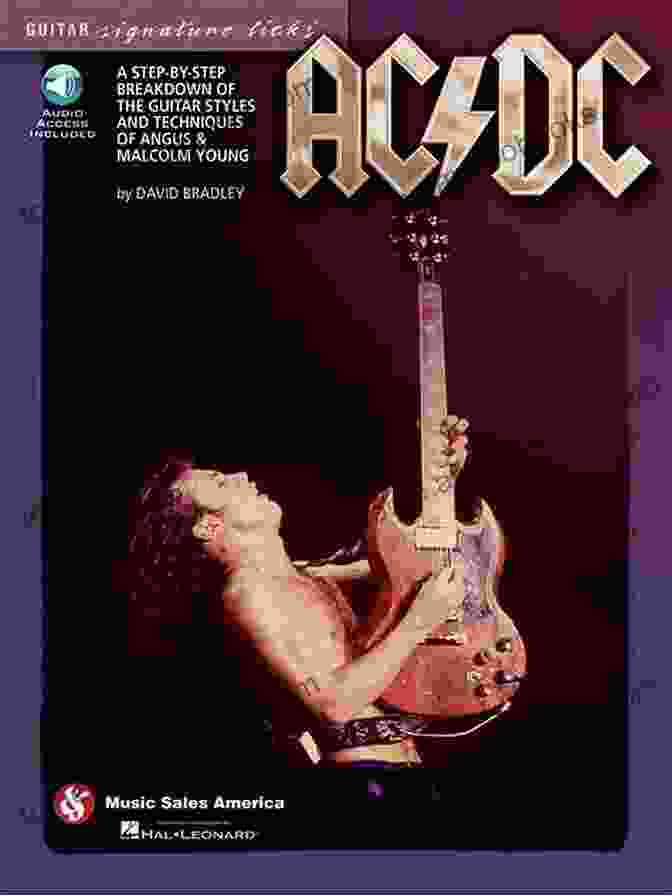 AC/DC Guitar Signature Licks Book Cover Featuring Angus Young Playing Guitar AC/DC Guitar Signature Licks: A Step By Step Breakdown Of The Guitar Styles And Techniques Of Angus Malcolm Young