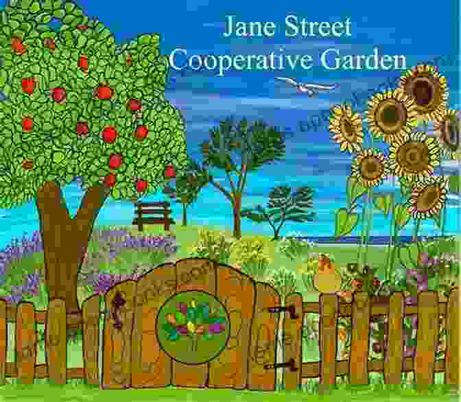 Aerial View Of Jane Street Cooperative Garden, Showcasing Its Lush Greenery And Communal Spaces. Jane Street Cooperative Garden: The Story Of An Intuitive Girl Nurtured And Educated By A Secret Community Of Wise Women