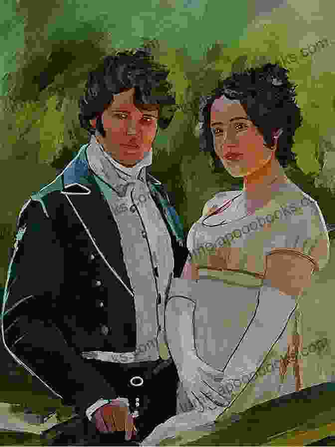 An Illustration Depicting The Iconic Scene Between Elizabeth Bennet And Mr. Darcy From Pride And Prejudice Jane Austen: The Complete Collection Illustrated