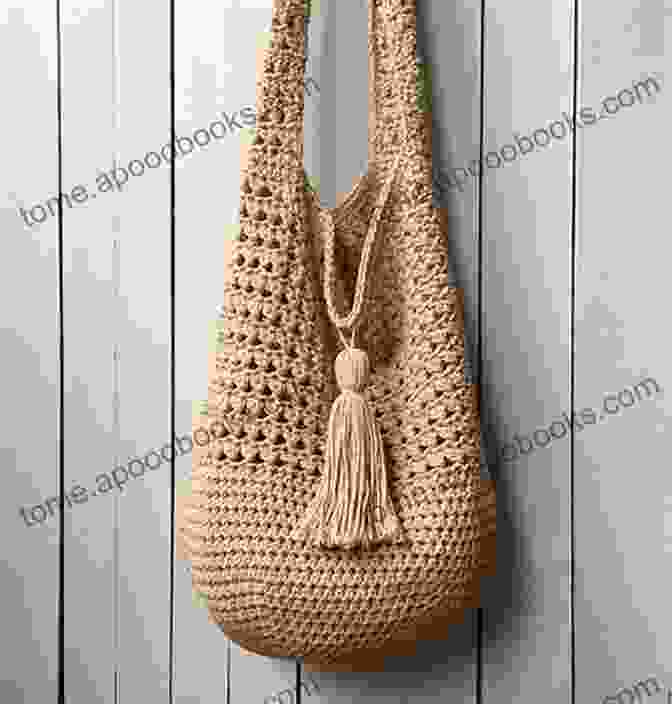 Elegant Crossbody Bucket Bag Crocheted With Intricate Stitch Patterns And Adorned With A Tassel Crossbody Bucket Bag Crochet Pattern: Using Flat Yarn A Double Ended Crochet Hook And A Pre Made Purse Base