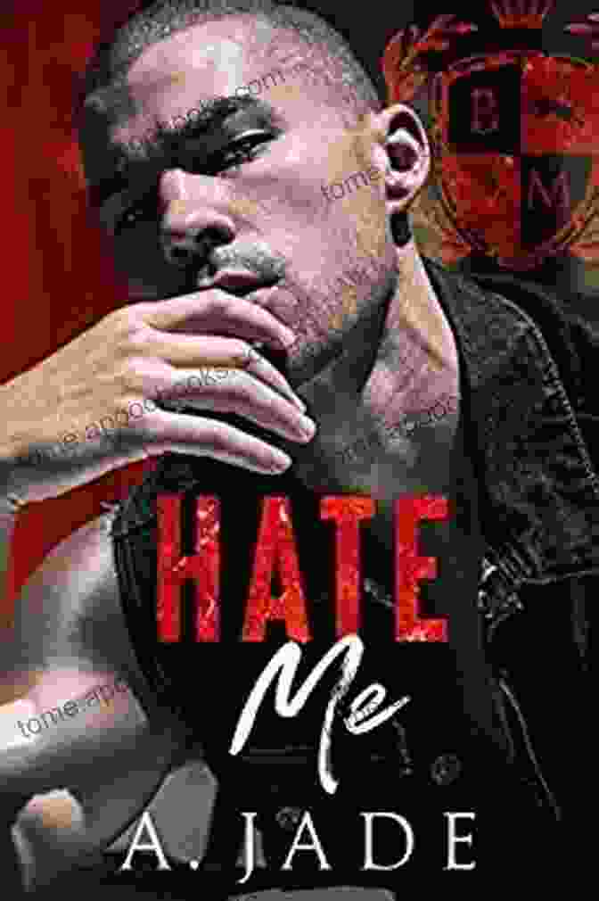 Hate Me Dark Bully Romance Book Cover Featuring A Brooding Man With Piercing Blue Eyes And A Young Woman With Long Flowing Hair Hate Me : A Dark Bully Romance