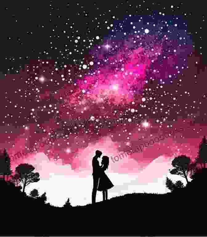 My Sweet Valentine Book Cover A Couple Embracing Under A Starry Night Sky, Surrounded By Hearts. Annie Groves 2 Valentine Collection: My Sweet Valentine Where The Heart Is