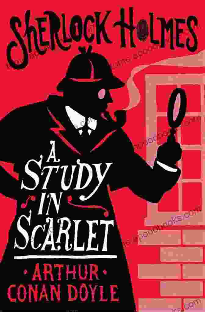 Study In Scarlet Book Cover Featuring Sherlock Holmes And Dr. Watson A Study In Scarlet Arthur Conan Doyle