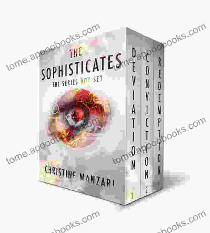 The Sophisticates Book Cover, Featuring A Glamorous Woman In A Flowing Dress And A Mysterious Man In A Suit, Surrounded By An Art Deco Cityscape. The Sophisticates Trilogy Christine Manzari