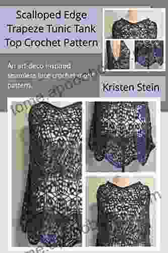 Scalloped Edge Trapeze Tunic Tank Top Crochet Pattern: An art deco inspired seamless lace crochet motif pattern