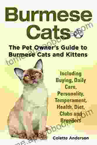 Burmese Cats: The Pet Owner s Guide to Burmese Cats and Kittens Including Buying Daily Care Personality Temperament Health Diet Clubs and Breeders